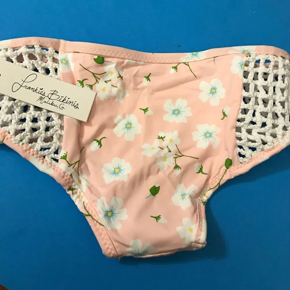 Frankie's Bikinis Koa Bikini Bottom in Pink‎ NWT